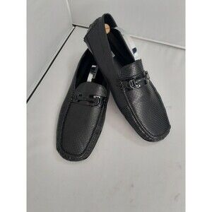 MECCA Mren's  Black Faux Leather Loafer Casual Shoes Size 13 US (12 UK) VGC